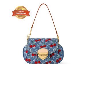 Louis Vuitton LV x TM Sunset Monogram Cherry Denim For Women 10.6in/27cm M13680